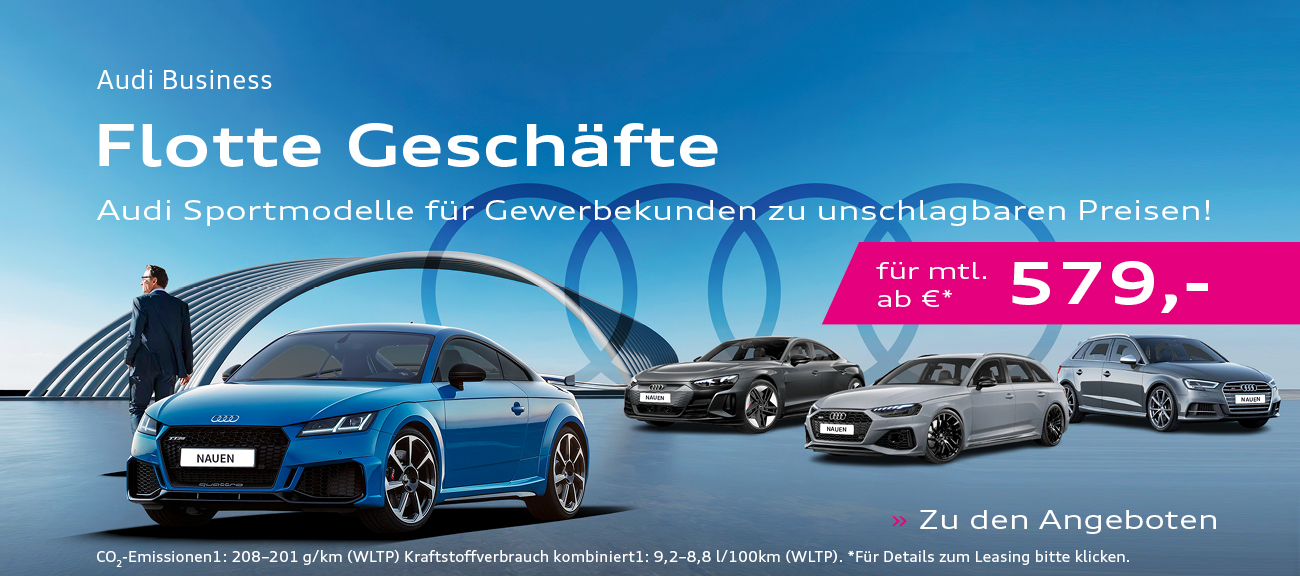 Audi Sportmodelle für Gewerbe