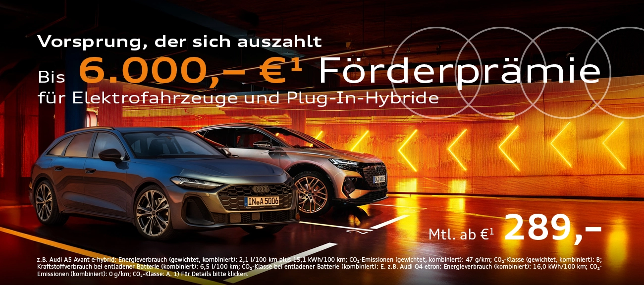 Audi E-Fahrzeug Förderprämie