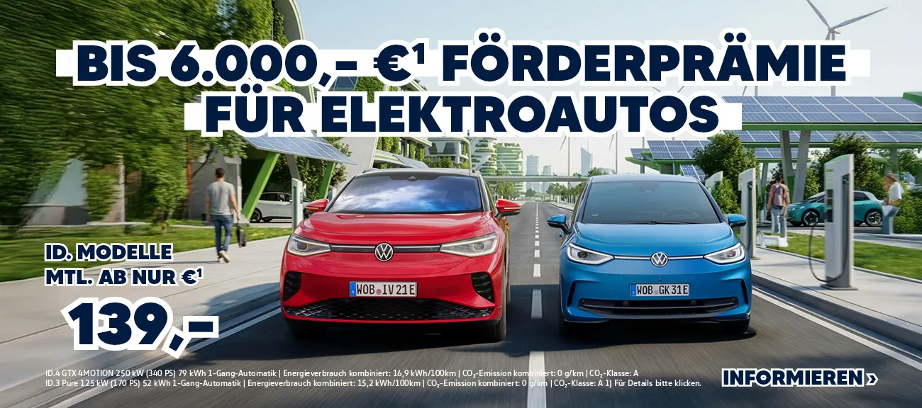 VW E-Fahrzeug Förderprämie