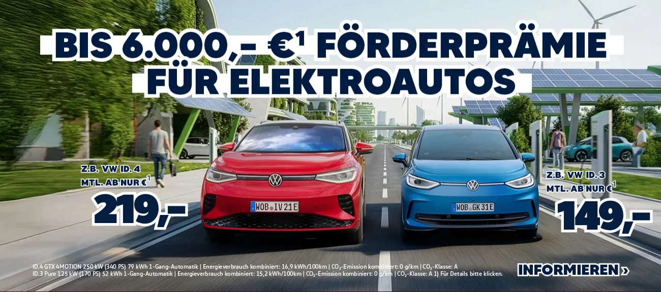 VW E-Fahrzeug Förderprämie