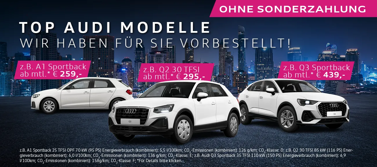 Top Audi Modelle