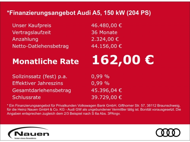 A5 Avant Edition one *AHK*TECH-PLUS*MATRIX*ACC*
