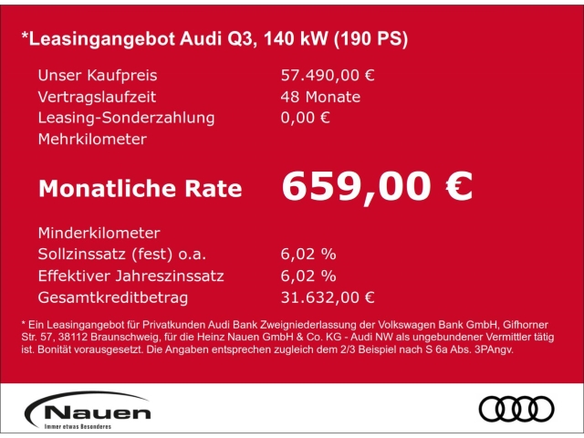 Q3 Sportback S line 40 TFSI quattro*