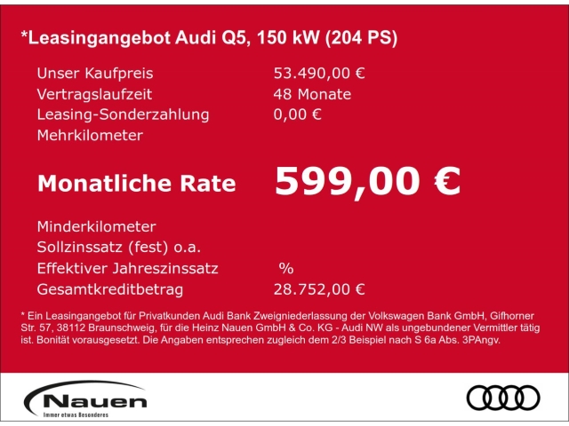 Q5 Advanced *neues Modell* Businesspak. AHK*