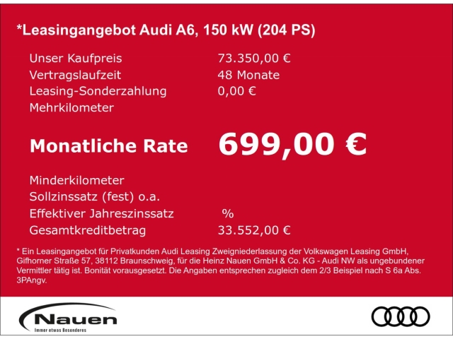 A6 Avant 2.0 TDI quattro S line *AHK*TechPlus*