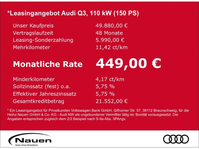 Q3 TFSI S tronic S-LINE TECH+ PANO AHK LM19