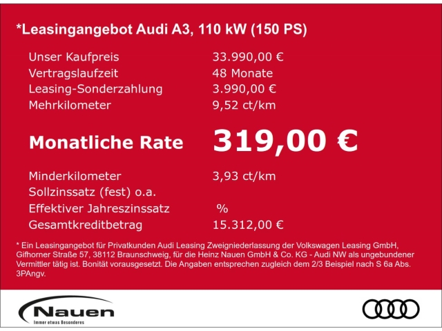 A3 35 TFSI Sportback Business+, Klima+, Ambiente+