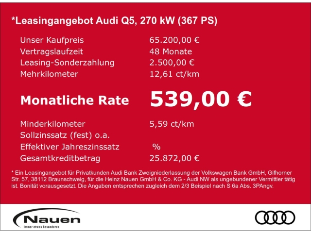Q5 2.0 e-hybrid quattro 270 kW