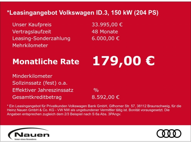 ID.3 Neo Trend 125kW (170PS) 50kWh