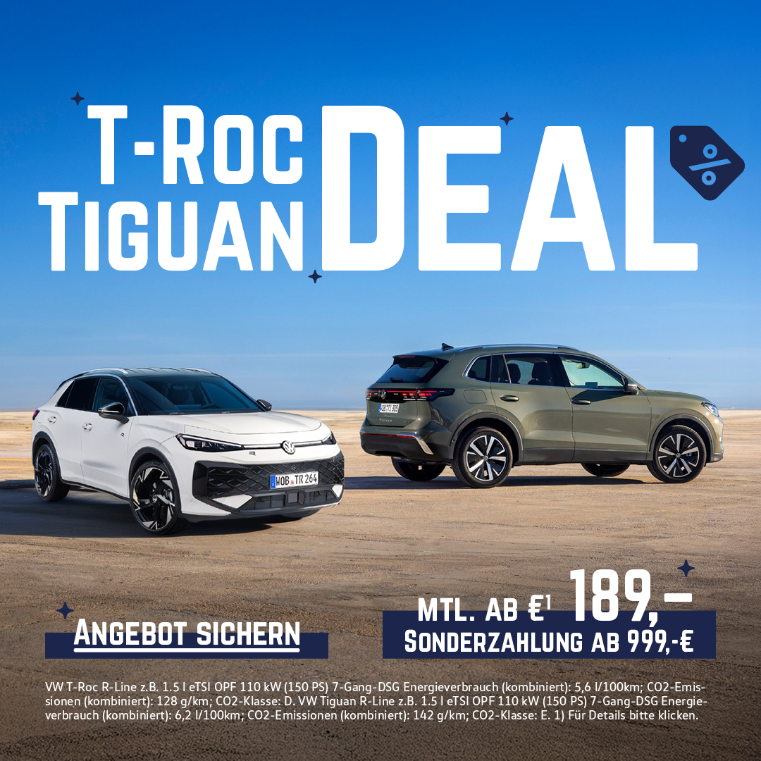 VW T-Roc und Tiguan