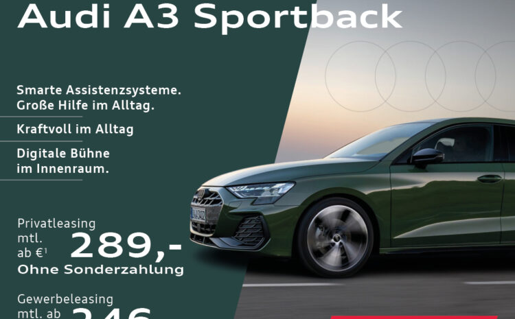  Audi A3 Sportback Sonderleasing